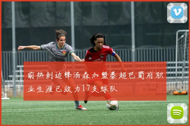 前热刺边锋汤森加盟泰超巴蜀府职业生涯已效力17支球队